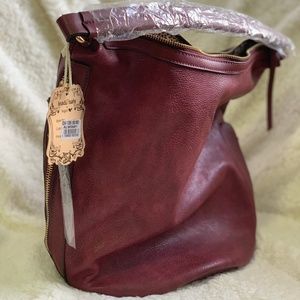 Alyssa Burgundy Boho Bag NEW
